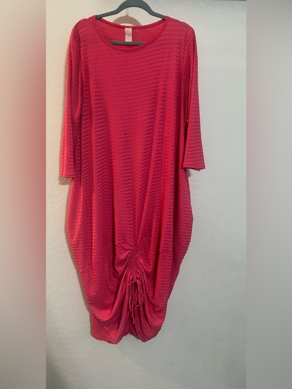 Hot pink bubble dress